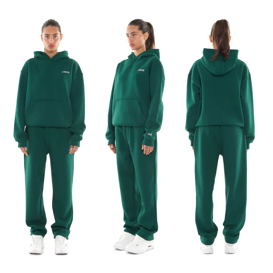 OPEN LEG JOGGER DARK GREEN