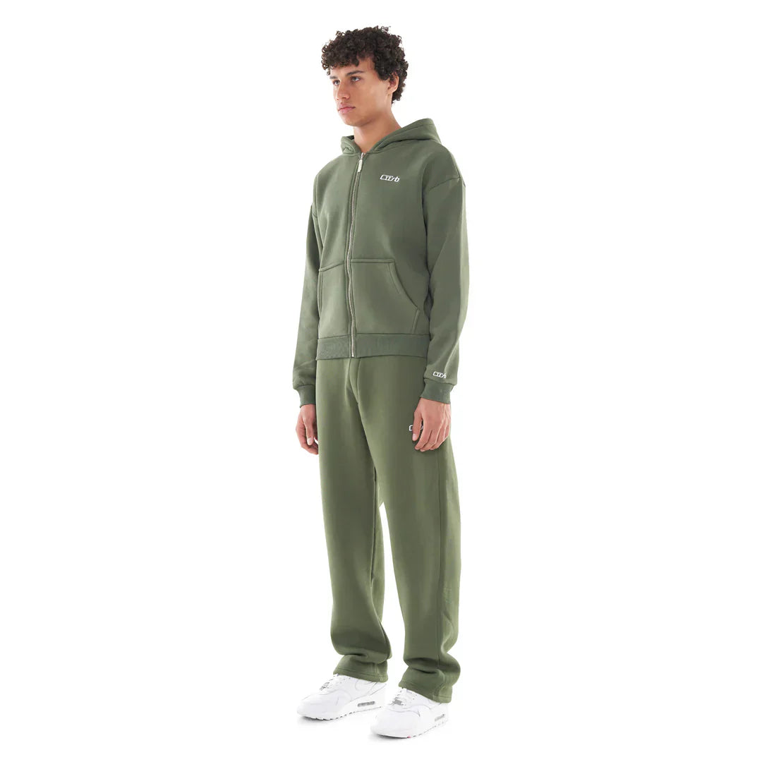 OPEN LEG JOGGER BRONZE GREEN