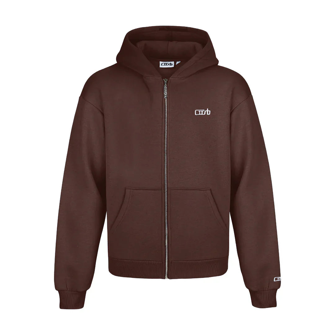 ZIP-UP BROWN